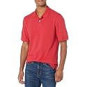 Amazon Essentials Men's Regular-Fit Cotton Pique Polo Shirt, Short Sleeve (Available in Big &amp; Tall)
