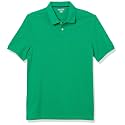 Amazon Essentials Men's Short Sleeve Slim-Fit Cotton Pique Polo Shirt, Breathable Collared