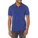 Amazon Essentials Men's Short Sleeve Slim-Fit Cotton Pique Polo Shirt, Breathable Collared