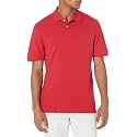 Amazon Essentials Men's Short Sleeve Slim-Fit Cotton Pique Polo Shirt, Breathable Collared