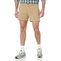 Amazon Essentials Men's Slim-Fit 5" Lightweight Comfort Stretch Oxford Cotton Shorts