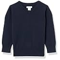 Amazon Essentials Unisex Kids and Toddlers' Uniform Cotton V-Neck Pullover Knit Sweater