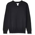 Amazon Essentials Unisex Kids and Toddlers' Uniform Cotton V-Neck Pullover Knit Sweater