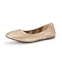 Amazon Essentials Women's Comfortable Round Toe Ballet Flats, Cushioned Memory Foam