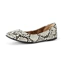 Amazon Essentials Women's Comfortable Round Toe Ballet Flats, Cushioned Memory Foam