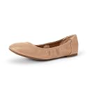 Amazon Essentials Women's Comfortable Round Toe Ballet Flats, Cushioned Memory Foam