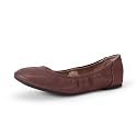 Amazon Essentials Women's Comfortable Round Toe Ballet Flats, Cushioned Memory Foam