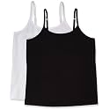 Amazon Essentials Women's Fitted Tank Top Camisole Undershirts, Plus Size, Pack of 2