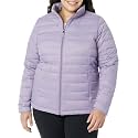 Amazon Essentials Women's Lightweight Long-Sleeve Water-Resistant Packable Puffer Jacket (Available in Plus Size)