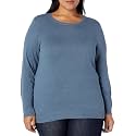 Amazon Essentials Women's Long-Sleeve Lightweight Crewneck Sweater, Flattering (Available in Plus Size)