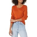 Amazon Essentials Women's Long-Sleeve Lightweight Crewneck Sweater, Flattering (Available in Plus Size)