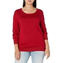 Amazon Essentials Women's Long-Sleeve Lightweight Crewneck Sweater, Flattering (Available in Plus Size)