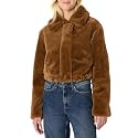 Amazon Essentials Women39s Oversized-Fit Cropped Faux Fur