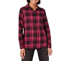 Amazon Essentials Women's Regular-Fit Long-Sleeve Lightweight Cotton Brushed Flannel Shirt
