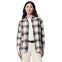 Amazon Essentials Women's Regular-Fit Long-Sleeve Lightweight Cotton Brushed Flannel Shirt
