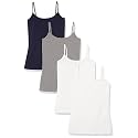 Amazon Essentials Women's Slim-Fit Camisole for Layering and Everyday Wear, Pack of 4