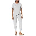 Amazon Essentials Women's Soft Cotton Modal Maternity and Nursing Pajamas, Short Sleeve Loungewear Sleepwear Set with Pants