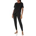 Amazon Essentials Women's Soft Cotton Modal Maternity and Nursing Pajamas, Short Sleeve Loungewear Sleepwear Set with Pants