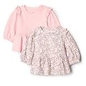 Amazon Essentials x Sofia Grainge Toddler and Baby Girls' 3/4 Sleeve Knit Top