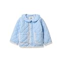 Amazon Essentials x Sofia Grainge Toddler and Baby Girls' Midweight Quilted Field Jacket with Ruffle