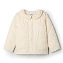 Amazon Essentials x Sofia Grainge Toddler and Baby Girls' Midweight Quilted Field Jacket with Ruffle