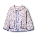 Amazon Essentials x Sofia Grainge Toddler and Baby Girls' Midweight Quilted Field Jacket with Ruffle