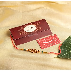 amazon pay gift card - happy rakshabandhan maroon premium envelope  free rakhi inside  best gift for brothersister  ideal rakhi gift combo
