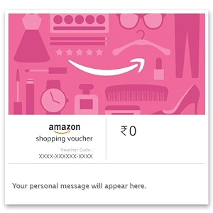 amazon shopping voucher  valid for physical products on amazonin