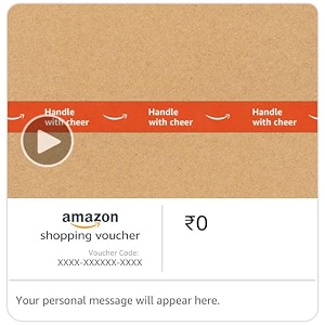 amazon shopping voucher - amazon red wrap animated