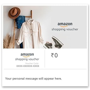 amazon shopping voucher  valid for physical products on amazonin