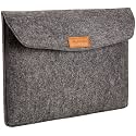 AmazonBasics 15.4-inch Felt Laptop Sleeve (Charcoal)