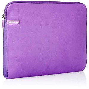 amazonbasics 156-inch laptop sleeve - internal dimensions - 15 x 04 x 11 inches - purple