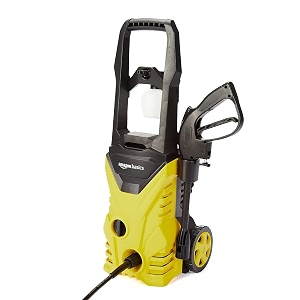 amazon basics car pressure washer 1650w 135 bar 5litremin flow rate 3 meter hose with high pressure spray gun amp other accessories ideal for car bike amp home cleaning yellow and black