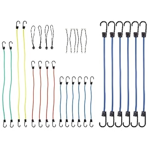 amazonbasics bungee cord rubber elastic assortment 24 pack amp amazonbasics td090123 bungee cords  157 inches 6-pack