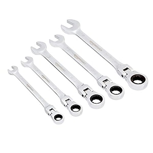 amazon basics flexible gear ratcheting wrench set 5 pieces