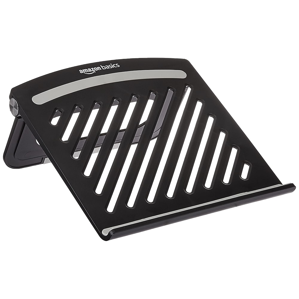 amazon basics Foldable Tabletop Laptop Stand for Desk, Portable ...
