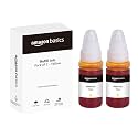 amazon basics GI 790 Dual Pack Refill Ink for Canon PIXMA G1000, G1010, G1100, G2000, G2002, G2010, G2012, G2100, G3000, G3010, G3012, G3100, G4000, G4010 Yellow - 70ml