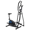 AmazonBasics Magnetic Elliptical Cross Trainer with 8 Resistance Levels and Moving Handles, 4 Kg Flywheel, Max Weight 100 Kg