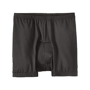amazonbasics polyester cycling shorts with inner padding and anti-slip leg grips