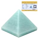 Amazonite Pyramid - 1.5" Inch Crystal Pyramid for Positive Energy, Vastu, Reiki, Feng Shui and Chakra Healing Energy Balancing