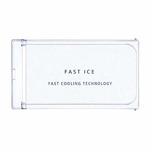 glossy crystal clear freezer door cover w10591741 for whirlpool direct cool single door refrigerator  ice cooling door part  compatible with gen-y  size 36 x 188 cm