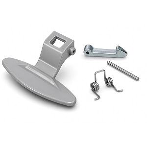 amazor washing machine door handle compatible with lg door handle set with spring latch lock 3650en3005 grey 95 mm  95cm