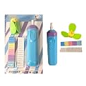 AMB Blue Electric Eraser with Fan and Refills for Kids and Professionals with Great Life and Accuracy - 30 Refills