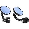 AMB Handle Grip End Universal Oval Side Rear View Mirror Handle Bar Edge For Ktm Duke Bajaj Dominor Pulsar 150 180 200Ns,Tvs Ntorq, Scooty Bike Royal Enfield Bullet (Round)