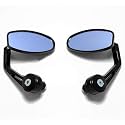 AMB Handle Grip End Universal Oval Side Rear View Mirror Handle Bar Edge For Ktm Duke Bajaj Dominor Pulsar 150 180 200Ns,Tvs Ntorq, Scooty Bike(Oval)