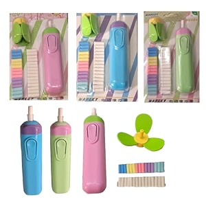 amb multi color electric eraser with fan and refills for kids and professionals with great life and accuracy - 30 refills multi-color