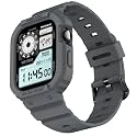 amBand Rugged Case with Band for Apple Watch Series 11 10 42mm, Shockproof &amp; Protective Sport Bumper Cover, Lightweight &amp; Comfortable Strap for Men &amp; Women, Gray