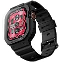 amBand Rugged Band &amp; Case Compatible with Apple Watch Ultra 4/ Ultra 3/ Ultra 2/ Ultra (49mm), Modern Protective Bumper with Screen Protector Kit, Stylish Yet Durable Strap for Men &amp; Women, Black