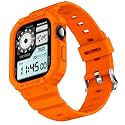 amBand Rugged Case with Band for Apple Watch Series 11 10 42mm, Shockproof &amp; Protective Sport Bumper Cover, Lightweight &amp; Comfortable Strap for Men &amp; Women, Orange