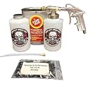 Amber FF Lanolin Undercoating Fluid Pro Undercoating Gun - 2 Wand Kit (2 W Quart Bottles)